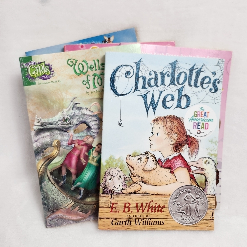 Bundle Of 5 Books Charlotte's Web Whatever After Stephanie The starfish Fairy